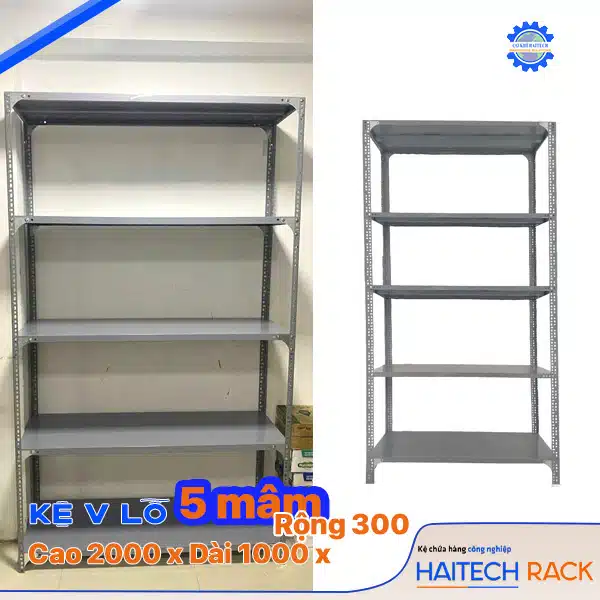 Kệ V Lỗ: Cao 2000 x Dài 1000 x Rộng 300 - Ảnh 3